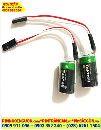 Tekcell SB-AA02 (Zắc DuPont 2P); Pin nuôi nguồn Tekcell SB-AA02 lithium 3.6v 1/2AA 1200mAh chính hãng